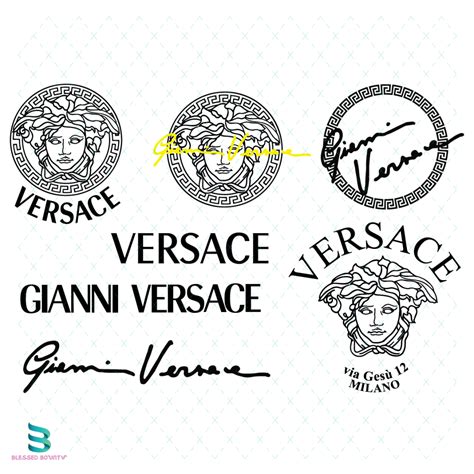 versace logo zum aufbügeln|Versace logo font.